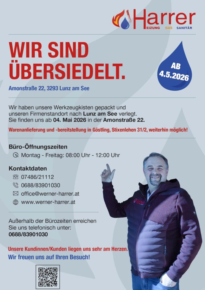 Wir sind übersiedelt